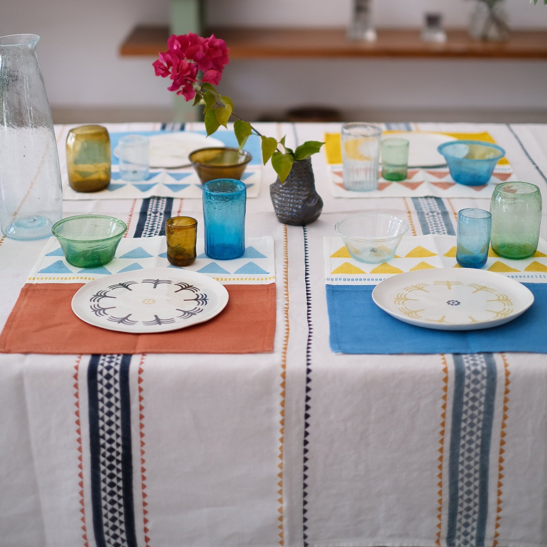 BLOCK-PRINTED LINEN
